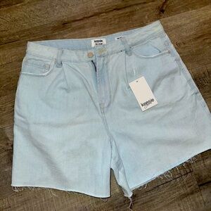 High Rise Jean Shorts